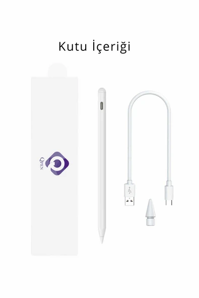 iPad Air M3 2025 11 & 13 inç Uyumlu Manyetik Şarj Olabilen Bluetooth Özellikli USB-C Tablet Kalemi - 7