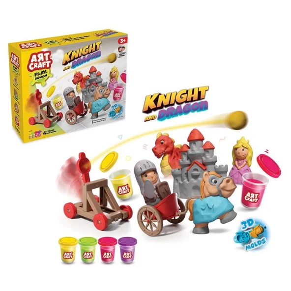 Nessiworld Şövalye ve Ejderha Oyun Hamuru Seti 280 gr