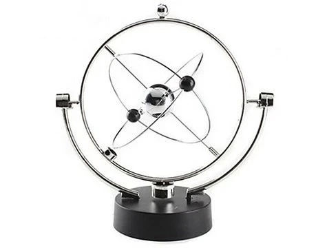 pilelistore Newton Balans Topu Mıknatıslı Kinetic Orbital Dekoratif Hediyelik