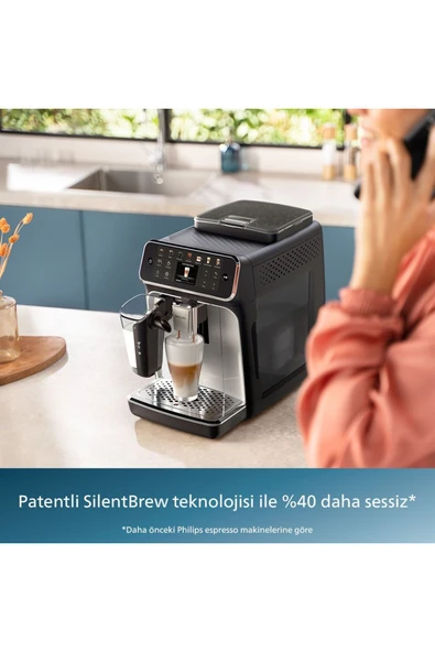 Philips LatteGo Tam Otomatik Espresso Makinesi, 12 Sıcak ve Soğuk İçecek, Silent Brew, EP4446/70 - 7