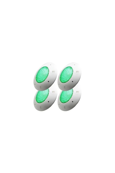 4 Adet 30 Watt 12 Volt Led Yeşil Sıva Üstü Havuz Lambası Tenda 30w