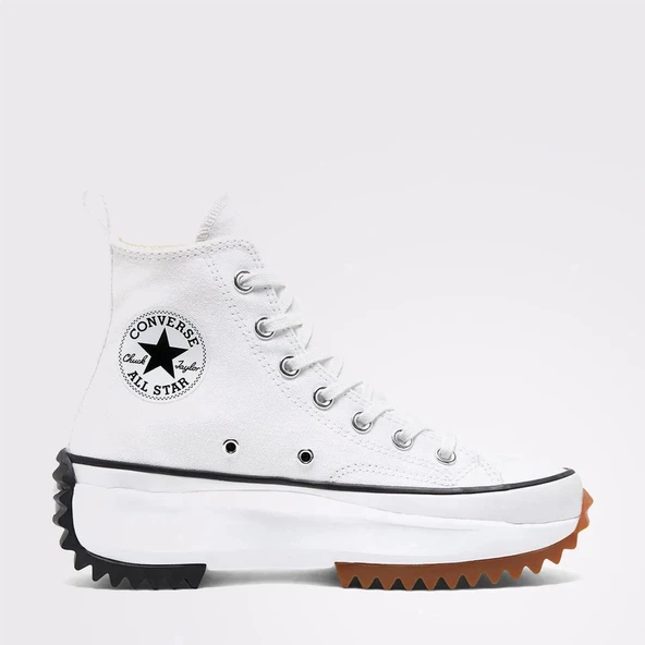 Converse Run Star Hike Unisex Beyaz Platform Sneaker 166799C