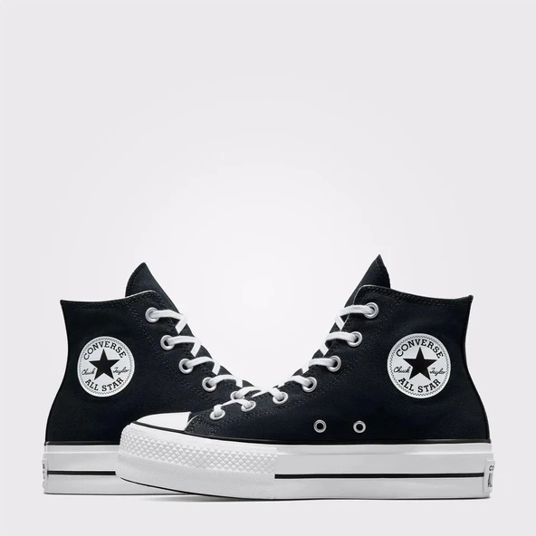 Converse Chuck Taylor All Star Lift Unisex Siyah Platform Sneaker 560845C - 8