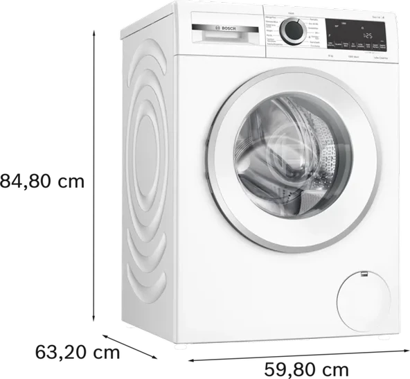 Bosch WGA142X2TR 1200 Devir 9 kg Çamaşır Makinesi - 7