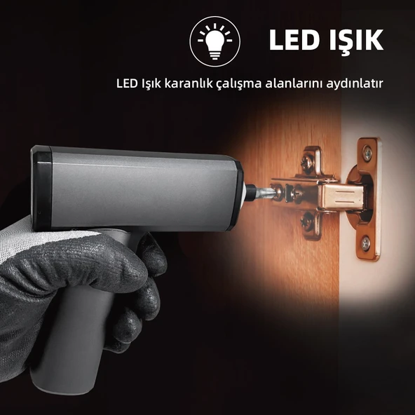 Mioji Mio CS16 12 Parça 1500mAh Şarjlı Vidalama Tornavida Seti - 6