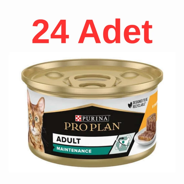 Pro Plan Tavuk Etli Yetişkin Yaş Kedi Maması 85 gr x 24 Adet ürün görseli