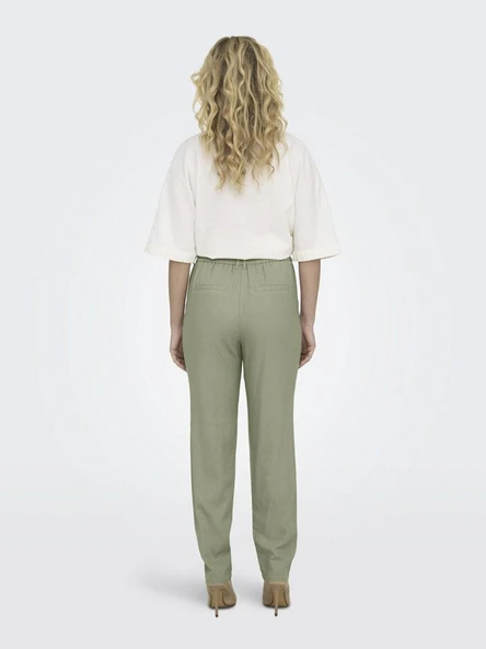 Only Caro Poptrash Kadın Keten Pantolon 15278710 - 4