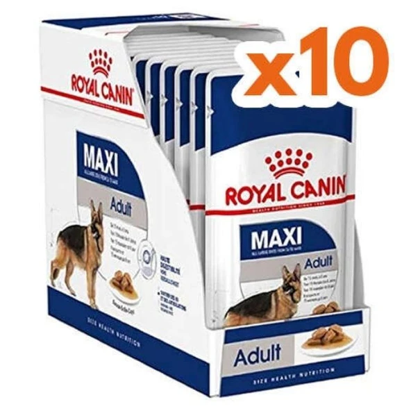 Royal Canin Maxi Adult Yetişkin Köpek Yaş Maması 140 gr x 10 Adet