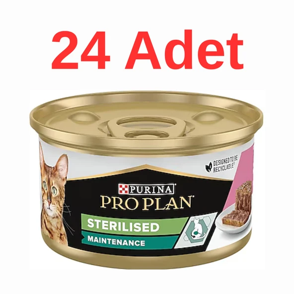 Pro Plan Sterilised Ton Ve Somonlu Kedi Konservesi 85 gr x 24 Adet