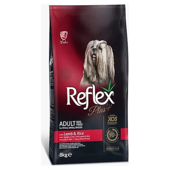 Reflex Plus Mini&Small Kuzu Etli ve Pirinçli Küçük Irk Yetişkin Köpek Maması 8 kg ürün görseli