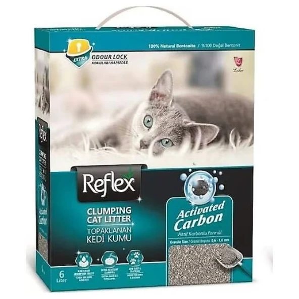 Reflex Aktif Karbonlu Kedi Kumu 6 L