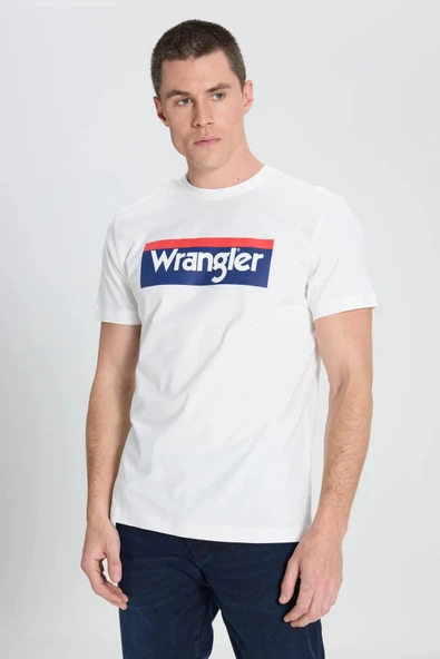 Wrangler Logo Cwew Neck Bisiklet Yaka Erkek Tişört W7H4D3737 - 1