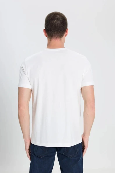 Wrangler Logo Cwew Neck Bisiklet Yaka Erkek Tişört W7H4D3737 - 5
