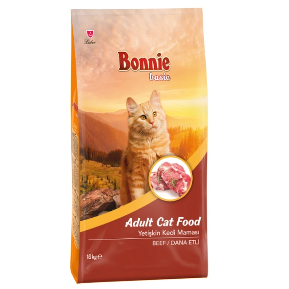 Bonnie Dana Etli (Biftekli) Yetişkin Kedi Maması 10 kg