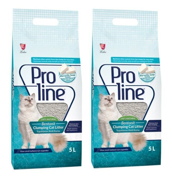 Proline Marsilya Sabunu Kokulu Kedi Kumu 5 L x 2 Adet ürün görseli