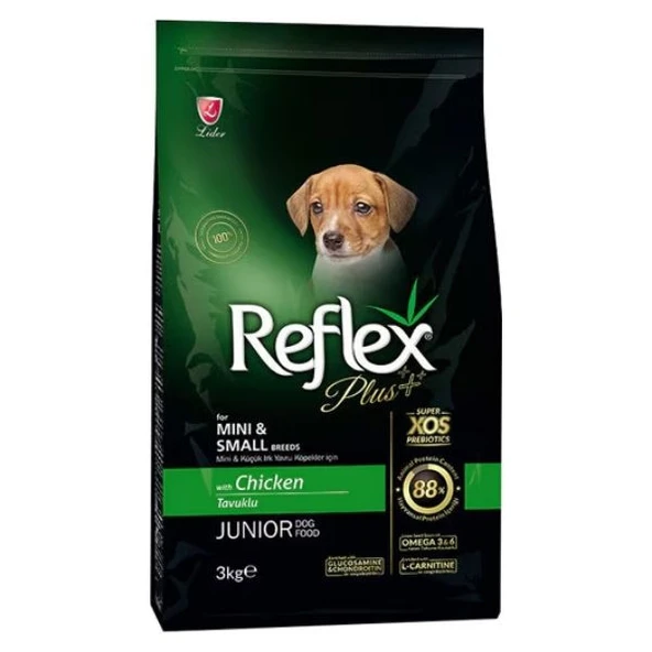 Reflex Plus Mini&Small Junior Küçük ve Mini Irk Tavuklu Yavru Köpek Maması 3 kg