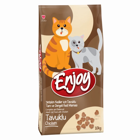 Enjoy Tavuklu Yetişkin Kedi Maması 10 kg