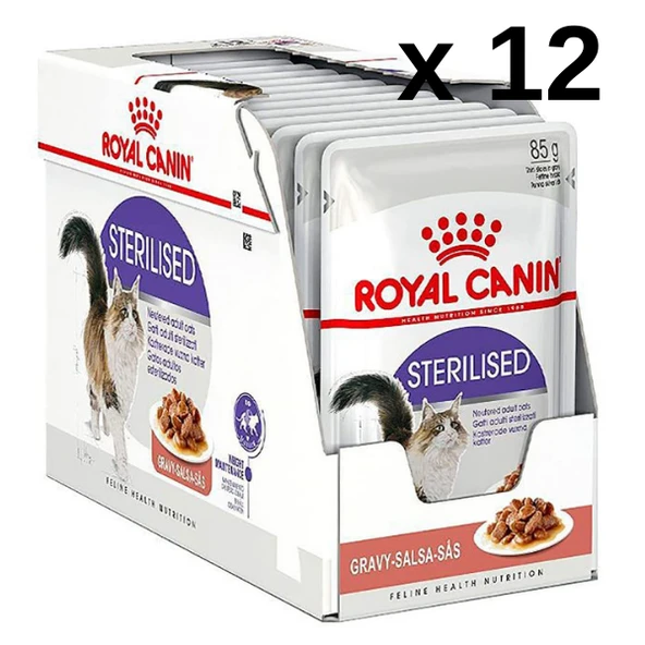 Royal Canin Sterilised Gravy Kısırlaştırılmış Yaş Kedi Maması 85 gr x 12 Adet ürün görseli