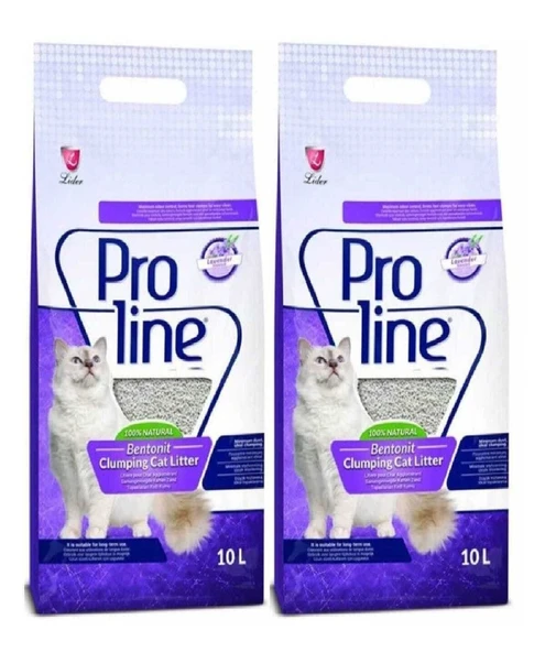 Proline Lavanta Kokulu Kedi Kumu 10 L x 2 Adet