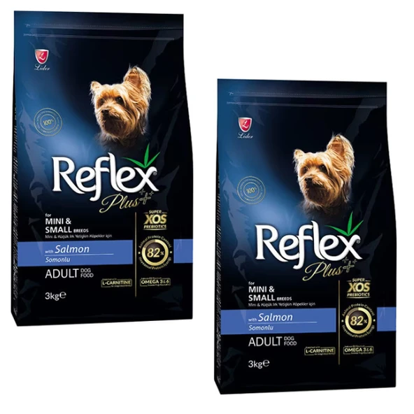 Reflex Plus Mini&Small Somonlu Küçük Irk Yetişkin Köpek Maması 3 kg x 2 Adet ürün görseli