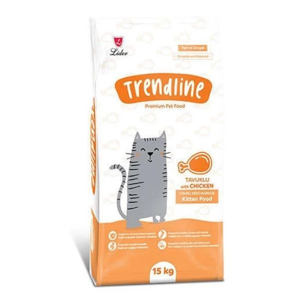 Trendline Kitten Tavuklu Yavru Kedi Maması 15 kg