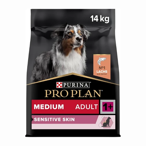 Pro Plan Sensitive Skin Medium Orta Irk Somonlu Yetişkin Köpek Maması 14 Kg