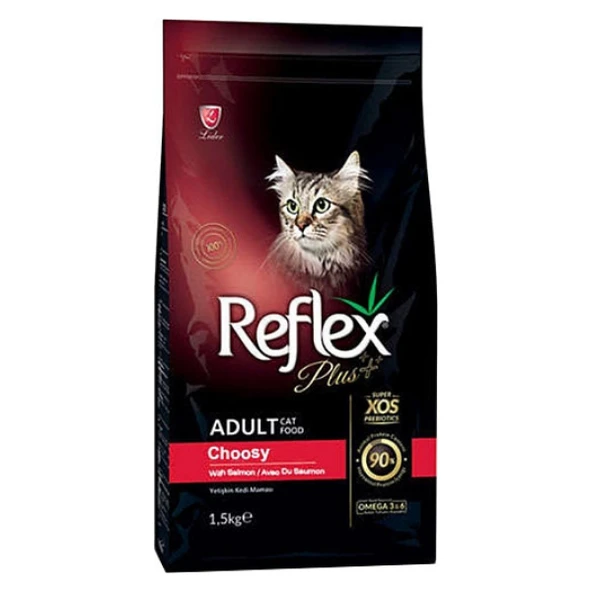 Reflex Plus Choosy Somonlu Yetişkin Kedi Maması 1,5 kg ürün görseli