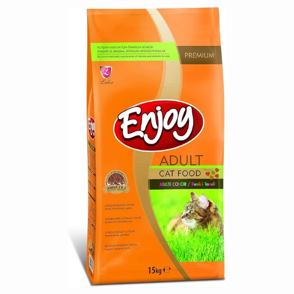 Enjoy Multicolor Renkli Gurme Kedi Maması 15 Kg ürün görseli