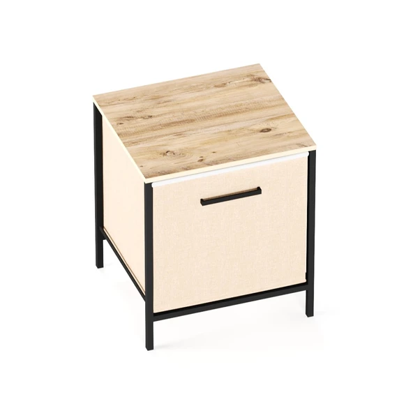 Çocuk Dolap 1 Çekmeceli Komodin Sehpa Çam 1598 - 5