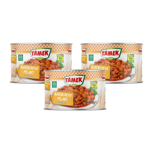 Tamek Barbunya Pilaki 400 gr x 3 Adet