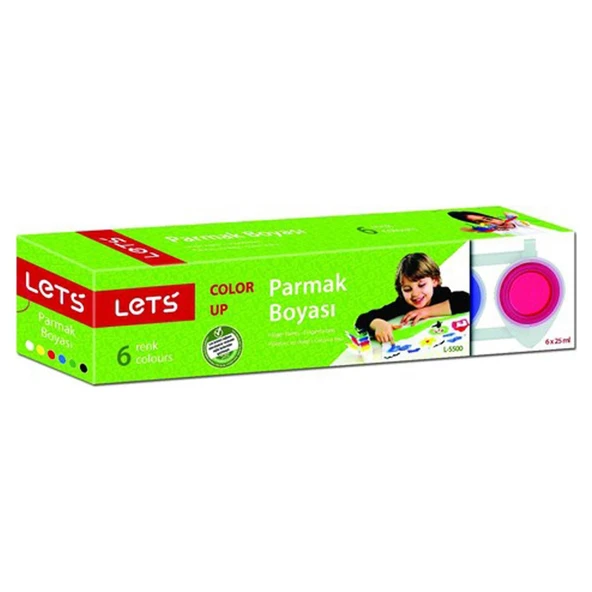 LETS PARMAK BOYASI 25 MG. 6 RENK L-5500
