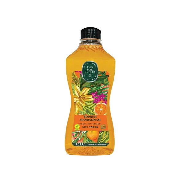 Eyüp Sabri Tuncer Bodrum Mandalinası Doğal Zeytinyağlı Sıvı Sabun 1500 ML ürün görseli