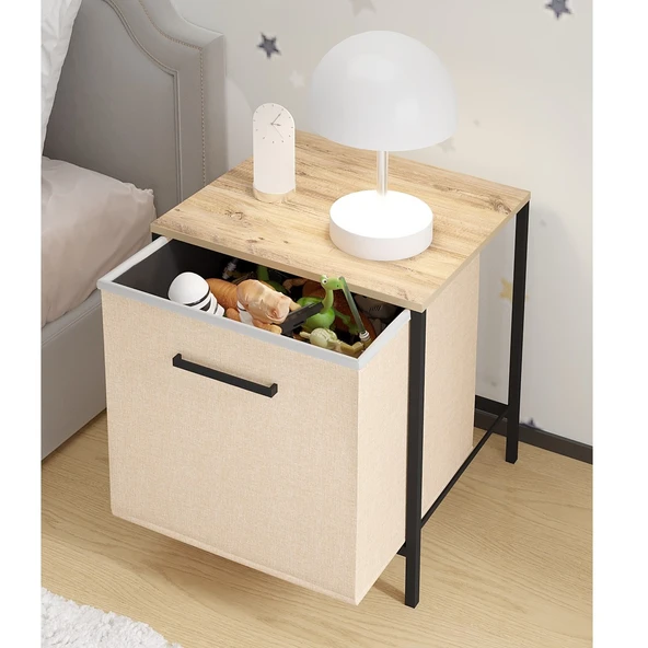 Çocuk Dolap 1 Çekmeceli Komodin Sehpa Çam 1598 - 3