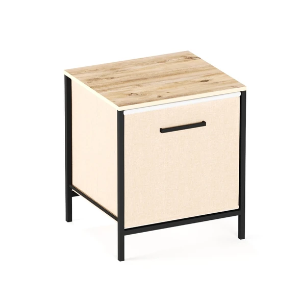 Çocuk Dolap 1 Çekmeceli Komodin Sehpa Çam 1598 - 6