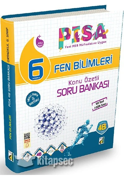 6. Sınıf PISA Fen Bilimleri Konu Özetli Soru Bankası Damla Yayınları