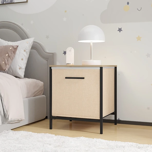 Çocuk Dolap 1 Çekmeceli Komodin Sehpa Çam 1598