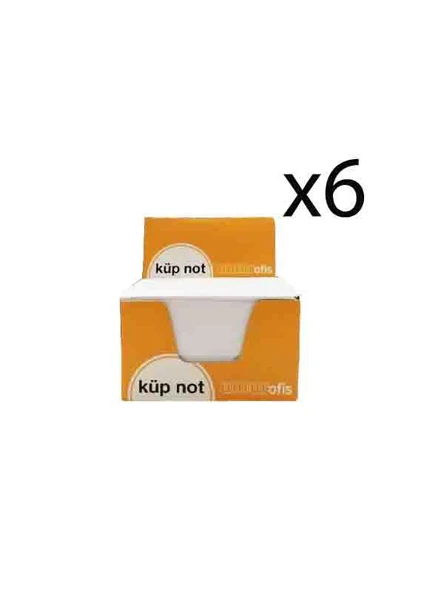 Umur Küp Blok Beyaz Not Kağıdı 8x8x5 6 Adet