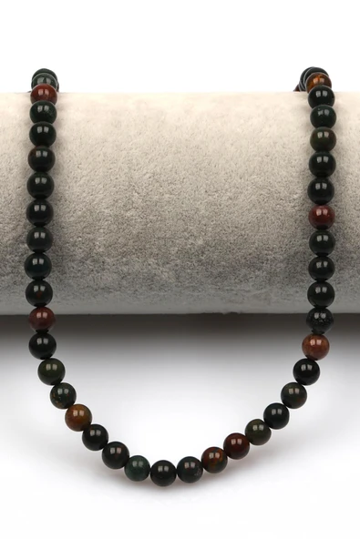 Kan Taşı Doğal Taş Dizi 6 mm Küre Kesim - Resim 2