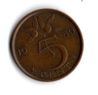 Hollanda 5 Cent 1980 (mp2010) - 2