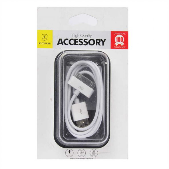Zore iPhone 4S Usb Kablo - 1