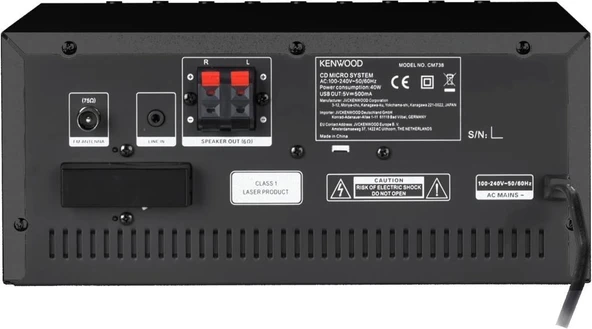 Kenwood M-9000S-B Bluetooth Müzik Seti - 2