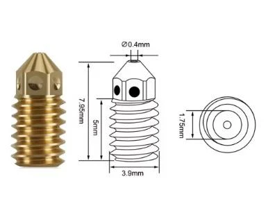 Bambu Lab A1 Serisi Pirinc Nozzle