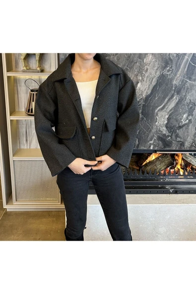 DÜĞME DETAY KAŞE CEKET - 4