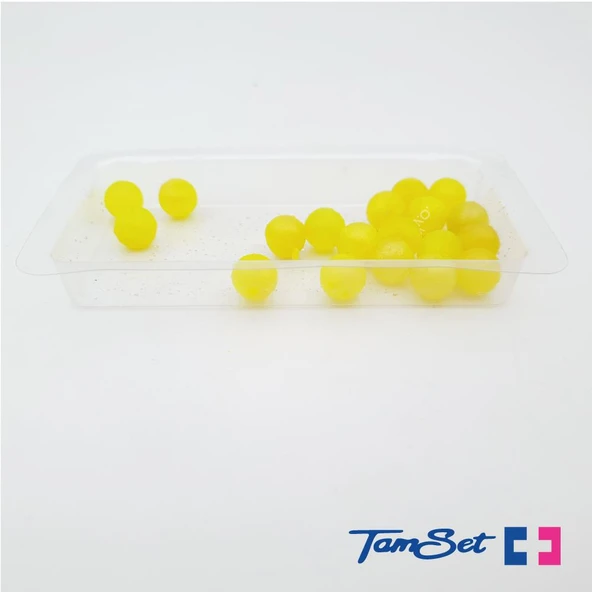 TAMSET 10mm Mısır Aromalı Silikon Boncuk Sarı 20 ad - 4