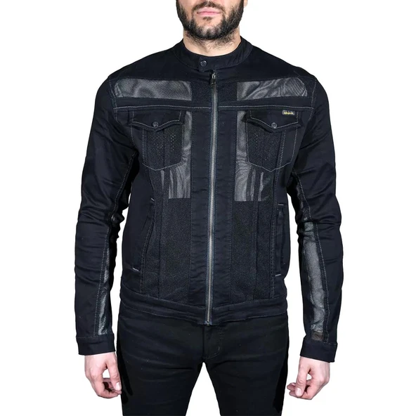 RIDER DENIM EFİL ERKEK MOTOSİKLET MONT - Resim 2