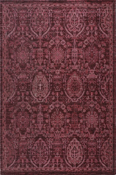 Antik 1116 Klasik Vintage Salon Halısı Bordo Retro Mutfak Halısı Tozumaz İnce Makine Halısı - 5
