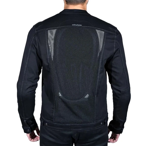 RIDER DENIM EFİL ERKEK MOTOSİKLET MONT - Resim 3