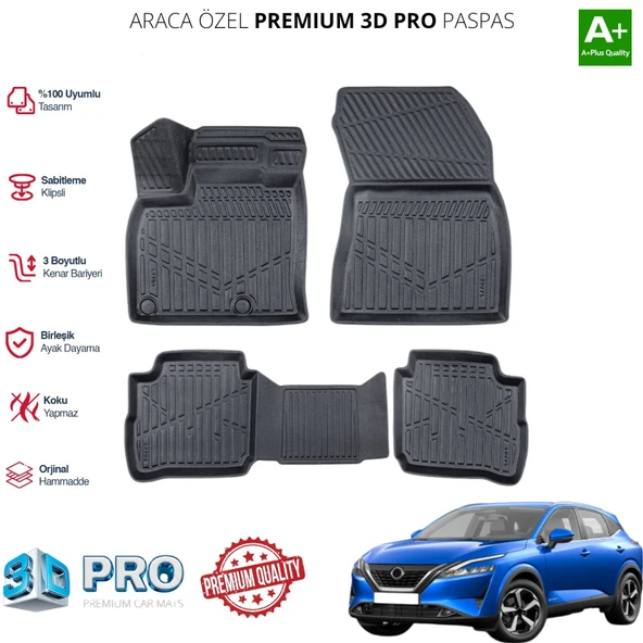 QASHQAİ E-POWER ARACA ÖZEL 3D PASPAS 2021 2022 2023 2024 2025