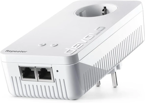 devolo Wifi Repeater+ AC I WiFi Güçlendirici I 1.200 Mbit/sn'ye kadar, Ağ WLAN Güçlendirici I WLAN Erişim Noktası I WLAN Priz I 1 x Gigabit LAN Bağlantısı I Tak Çalıştır Outlet