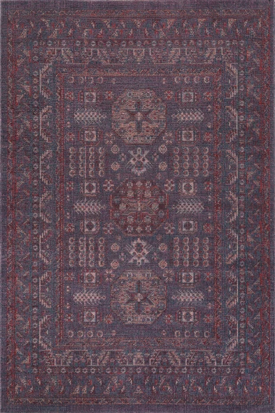 Antik 1113 Klasik Vintage Salon Halısı Mor Retro Mutfak Halısı Tozumaz İnce Makine Halısı - 5